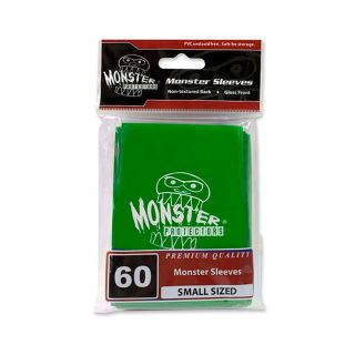 Monster Sleeves - Monster Logo - Small Size - Glossy Green 60 ct.