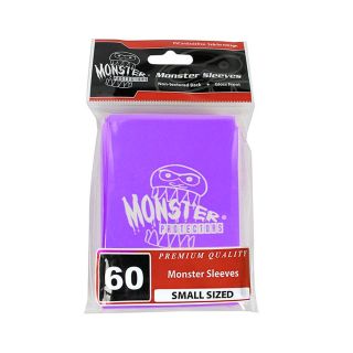 Monster Sleeves - Monster Logo - Small Size - Glossy Purple 60 ct.