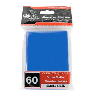 Monster Sleeves - No Logo - Small Size - Super Matte Blue 60 ct.