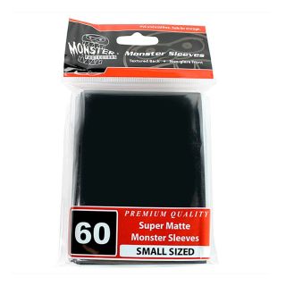 Monster Sleeves - No Logo - Small Size - Super Matte Black 60 ct.