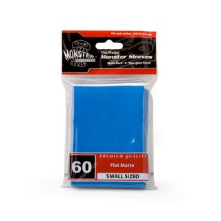 Monster Sleeves - No Logo - Small Size - Flat Matte Blue 60 ct.