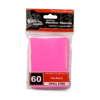 Monster Sleeves - No Logo - Small Size - Flat Matte Pink 60 ct.