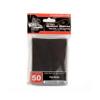 Monster Sleeves - No Logo - Large Size - Flat Matte Black 50 ct.