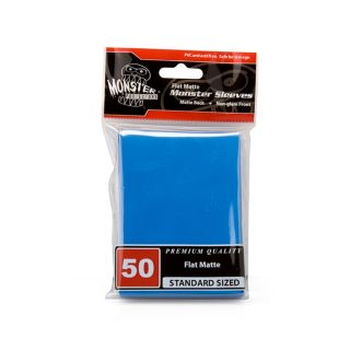 Monster Sleeves - No Logo - Large Size - Flat Matte Blue 50 ct.