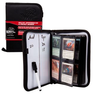 Monster Deluxe 4 Pocket Zipper Bound Binder