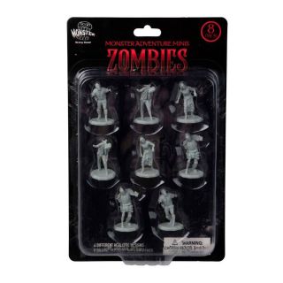 Monster Adventure Minis - Unpainted Figures: Zombies - 8 Pack (MON-ZM8-193)