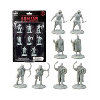 Monster Adventure Minis - Unpainted Figures: Bandits (Humans) - 8 Pack (MON-BA8-230)