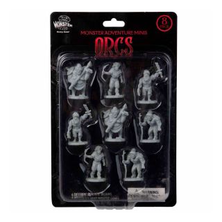 Monster Adventure Minis - Unpainted Figures: Orcs - 8 Pack (MON-OR8-247)