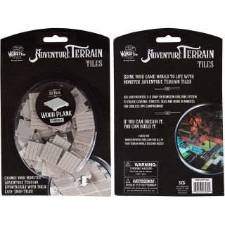 Monster Adventure Terrain - Wood Plank Tiles 50 Piece Unpainted (MON-UWT-867)
