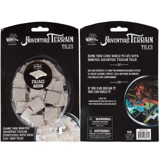 Monster Adventure Terrain - Foliage Tiles 50 Piece Unpainted (MON-UFT-812)