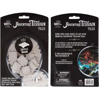 Monster Adventure Terrain - Ripple Tiles 50 Piece Unpainted (MON-URT-850)