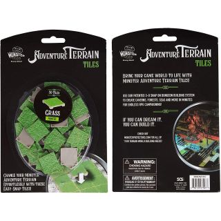 Monster Adventure Terrain - Grass Tiles 50 Piece Painted (MON-PGT-973)