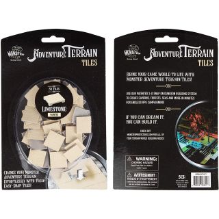 Monster Adventure Terrain - Limestone Tiles 50 Piece Painted (MON-PLT-017)