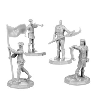 Monster Adventure Minis - Townsfolk Unpainted Figures: Authority Collection - 8 Pack (MON-MAMUA-697)