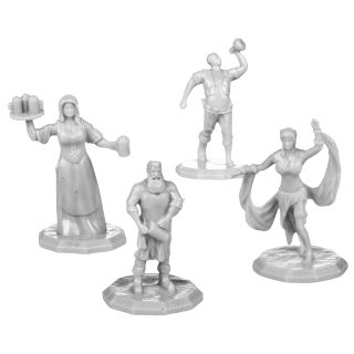 Monster Adventures Minis - Townsfolk Unpainted Figures: Pub Collection - 8 Pack (MON-MAMUPU-840)