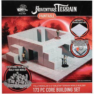 Monster Adventure Terrain - Core Building Set 173 Piece Unpainted (MON-RMATCOR-509)