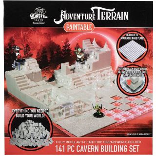 Monster Adventure Terrain - Cavern Expansion Set  141 Piece Unpainted (MON-RMATCAV-516)