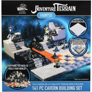 Monster Adventure Terrain - Cavern Expansion Set  141 Piece Painted (MON-RMATCAVP-554)