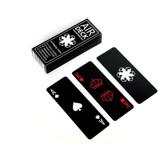 Air Deck pocket sized plastic playing cards - BLACK