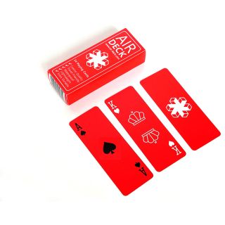 Air Deck pocket sized plastic playing cards - RED