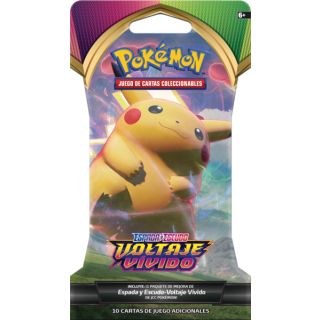 Pokémon TCG: Sword & Shield 4 "Vivid Voltage" Sleeved Booster - SPANISH