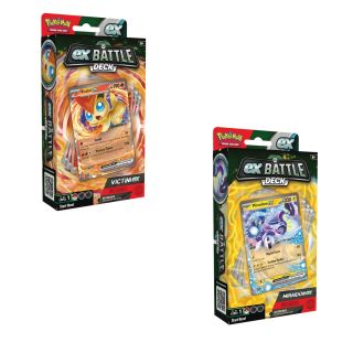 Pokémon —  Baraja Combate Miraidon Ex / Victini Ex