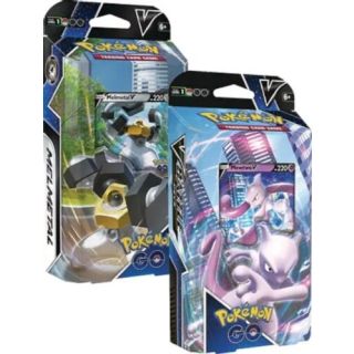 Pokémon TCG: GO V Battle Melmetal V & Newtwo V Decks Display 8ct. - SPANISH
