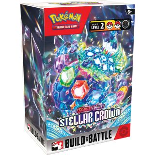 Pokémon TCG: Scarlet & Violet 7 - "Stellar Crown" Build & Battle Box Display 10ct - ENGLISH