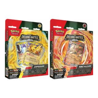 Pokémon Deluxe Battle Deck - Ninetales e Zapdos (Display) - Em inglês