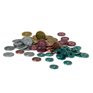 Scythe & Expeditions Metal Coins - English ***NET PRICE***