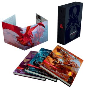 D&D Core Rule Gift Set Incluye "Dungeon Master Guide", "Monster Manual", "Player's Handbook" y "Pantalla del Dungeoun Master"  INGLES