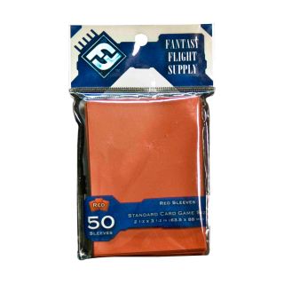 Fantasy Flight Accessories - Standard Card Game Sleeves - RED (63.5 x 88 mm) 50ct.