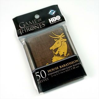 Fantasy Flight Accessories - HBO Game of Thrones - House Baratheon..sleeves 50ct. (63.5 x 88 mm)