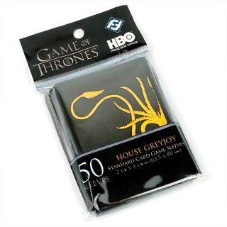 Fantasy Flight Accessories - HBO Game of Thrones - House Greyjoy..sleeves 50ct. (63.5 x 88 mm)