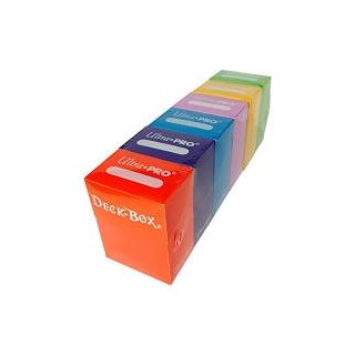 Ultra Pro Deck box, AMZ Bundle - 6 Colors (Orange, Purple, Blue, Pink, Yellow, Green)